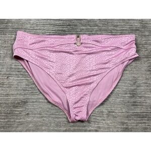 Time and Tru Bikini Bottom Swim Womens‎ 3X Pink Polyester Blend